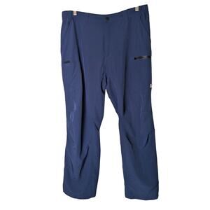 Fintech Guide Woven Utility Navy Cargo Lightweight Performance Pants Men L